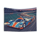 Porsche 917 Gulf Racing Car Wall Art Tapestry