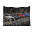 Lexus IS Generations IS300 IS F IS500 Evolution Car Wall Art Tapestry