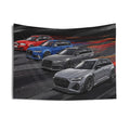 Audi RS 6 Avant Generations Heritage Lineup Car Wall Art Tapestry