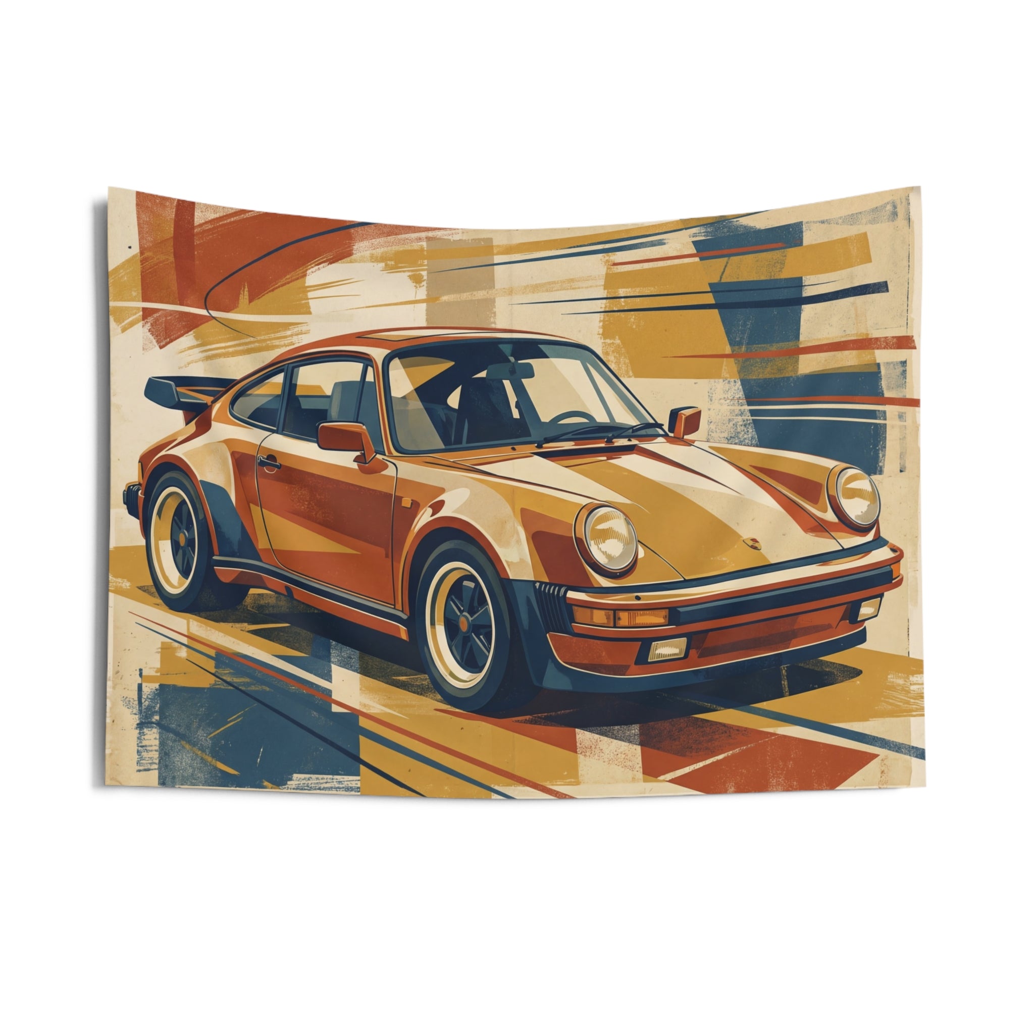 Vintage Racing Porsche 911 Wall Tapestry Car Wall Art