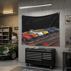 Lamborghini Legends Miura Countach Diablo Aventador Evolution Car Wall Art Tapestry