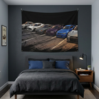 Nissan Skyline GT-R Generations JDM Car Wall Art Tapestry