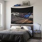 Nissan Skyline GT-R Generations JDM Car Wall Art Tapestry
