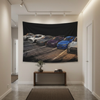 Nissan Skyline GT-R Generations JDM Car Wall Art Tapestry