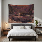 Nissan Skyline GT-R R32 JDM Touge Car Wall Art Tapestry