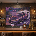 Nissan Skyline GT-R R32 JDM Touge Car Wall Art Tapestry