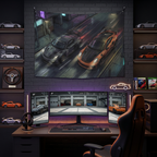 Porsche Cayman GT4 & 911 GT3 RS Night Drive Car Wall Art Tapestry