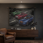 Rolls-Royce Luxury Trio Spectre Dawn Cullinan Bespoke Car Wall Art Tapestry