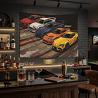 Toyota Supra Generations Retro JDM Car Wall Art Tapestry