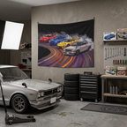Toyota Supra RX-7 Skyline Subaru Impreza JDM Drift Car Wall Art Tapestry